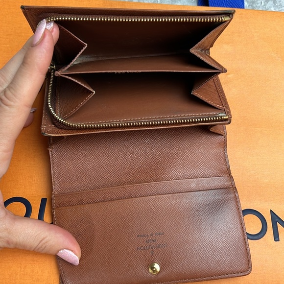 LV Louis Vuitton Monogram Porte Monnaie Billets Tresor Wallet Auth. Vintage 01 - Picture 7 of 17